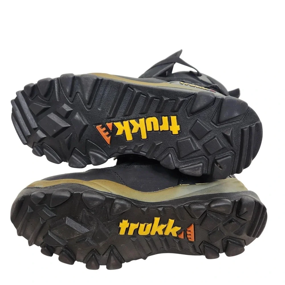 TRUKKE Snowmobile Boots Mens 9 Black Nylon Insulated Winter‎ Slip Resistant